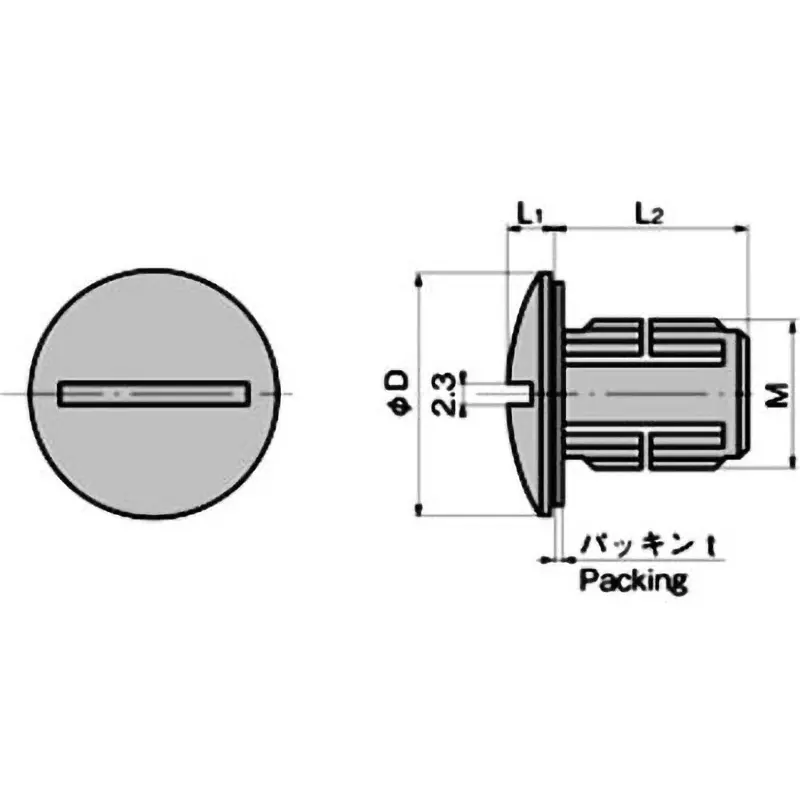 TAKIGEN Bolt Cap Polypropylene (PP) Ivory M22x2.5 mm, CP-30-BC-22-Ivory