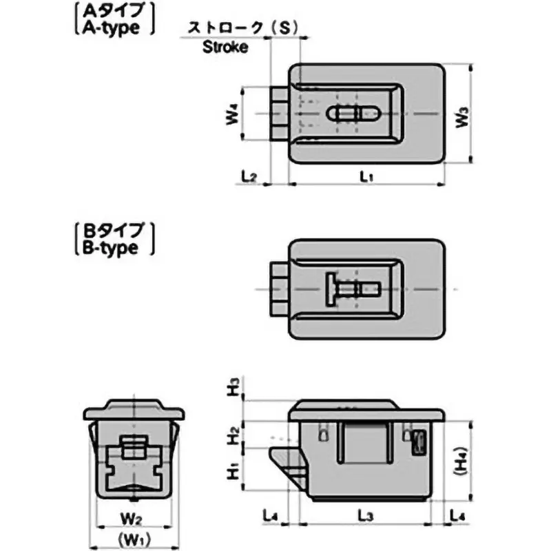 TAKIGEN One Touch Panel Fastener With Key Polyacetal (POM), CP-421-A-3