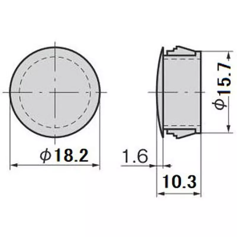 takigen-hole-plug-polyamide-6-pa6-ul94-v-2-ivory-cp-30n-hp-7-ivory