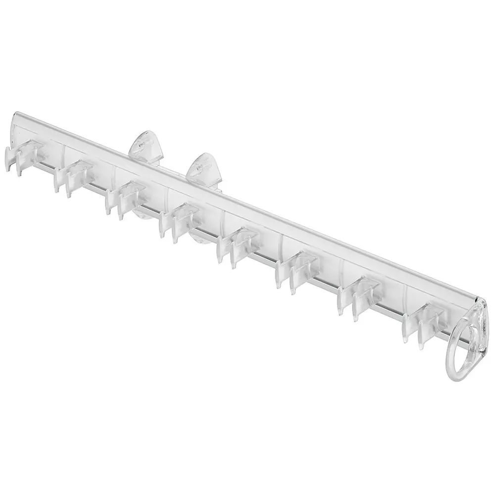 Hafele Sliding Belt Rack Aluminium Track With Plastic Base for 8 Belts, 807.27.050