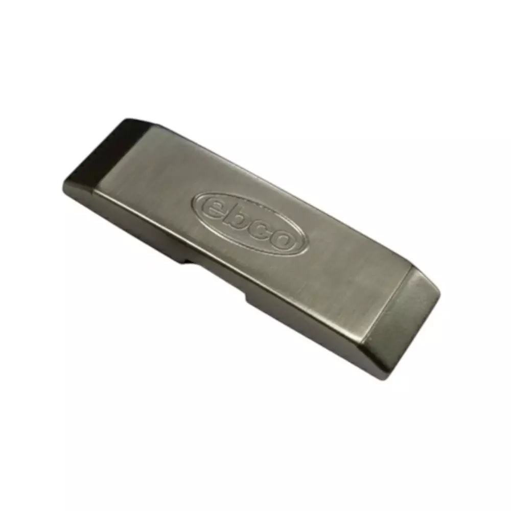 Ebco Logo Cap Nickel Plated Finish Metal Body for Slow Motion Hinge 'S' Click On, HSMSA-LC1 (Set of 2)