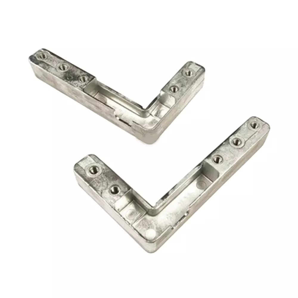 Ebco L Connectors for Recessed Hinge 35,, Zinc White Finish Aluminium Body, RH35-LC1 (Set of 2)
