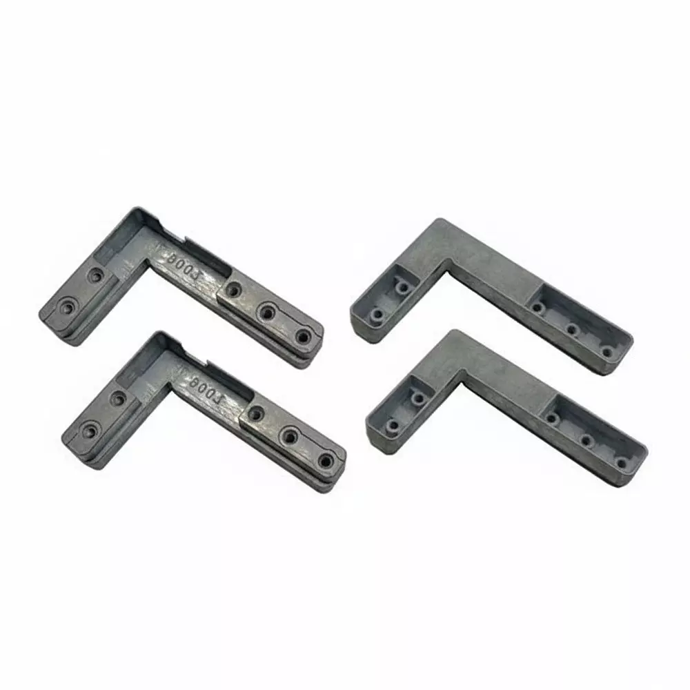 Ebco L Connectors for Recessed Hinge 35,, Zinc White Finish Aluminium Body, RH35-LC1 (Set of 2)