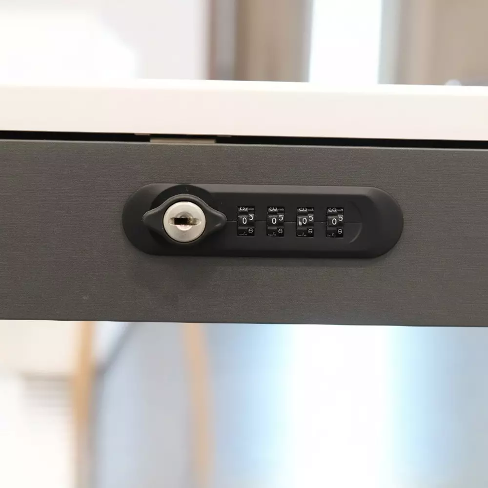 Ebco Single Safe Drawer With Combination Lock and Felt Mat Top Mount Anthracite Finish, Size 470 x 300 x 60 mm, SDM-TMCL