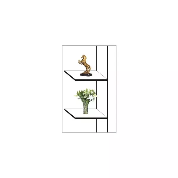 Ebco Wall Shelf Rod Zinc Yellow Finish, Size 150 mm, WSR-150