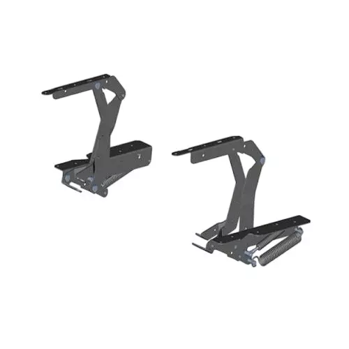 Ebco Table Lift 200 With Damper Anthracite Finish, Stroke 200 mm and 11 Kg Maximum Load Capacity, TL-200-D (Pair of 1)