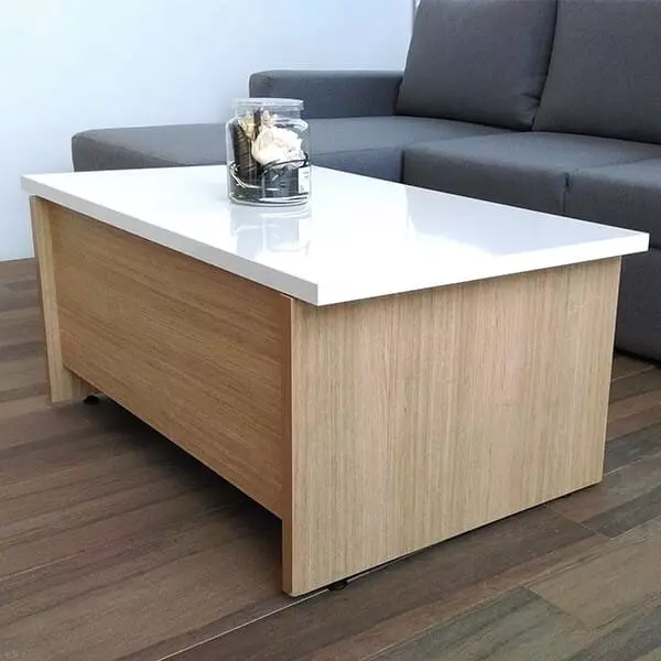 Ebco Table Lift 200 With Damper Anthracite Finish, Stroke 200 mm and 11 Kg Maximum Load Capacity, TL-200-D (Pair of 1)