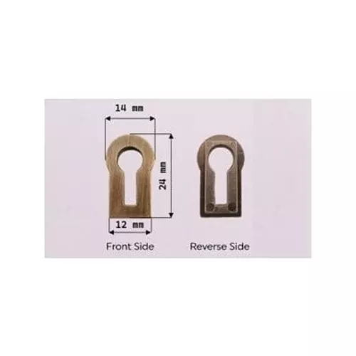 Ebco Key Hole 2 Chrome Plated Finish and Size 24 mm (H) x 14 mm (W), KH2-CP
