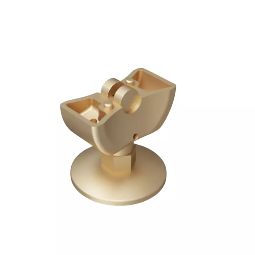 Ebco Height Adjustable Plinth Champagne Finish and 800 Kg Load Capacity for Pole Shelving System, PPDS-HAP