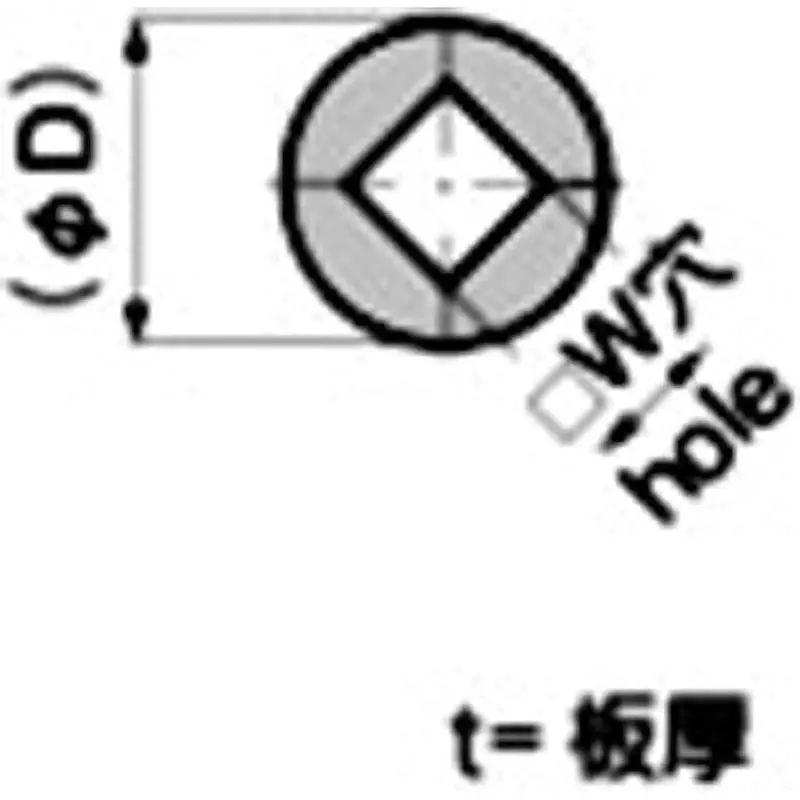 TAKIGEN Spacer (10 Holes, T2) Steel Plate Cold Commercial (SPCC), AC-25-W-4