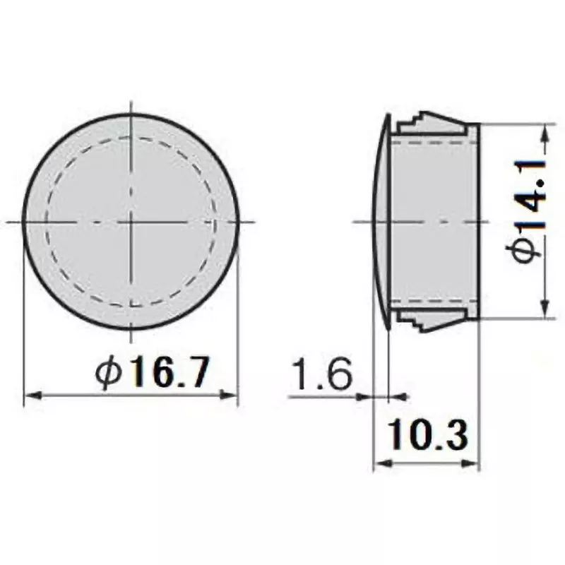 takigen-hole-plug-polyamide-6-pa6-ul94-v-2-black-cp-30n-hp-6-black