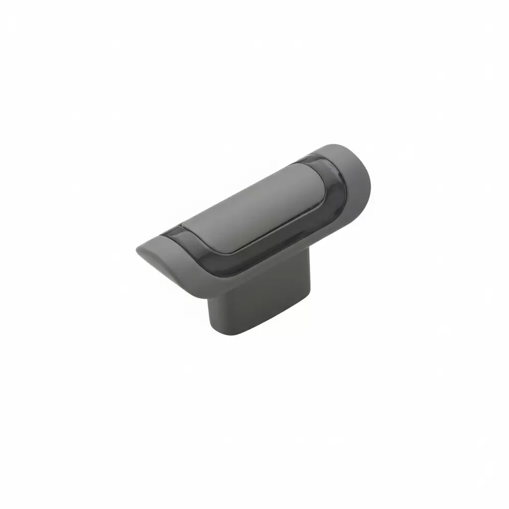 Altitude Drawer Knob Standard Size Metal Body Grey/Black Finish for Home & Office Furniture, 1725