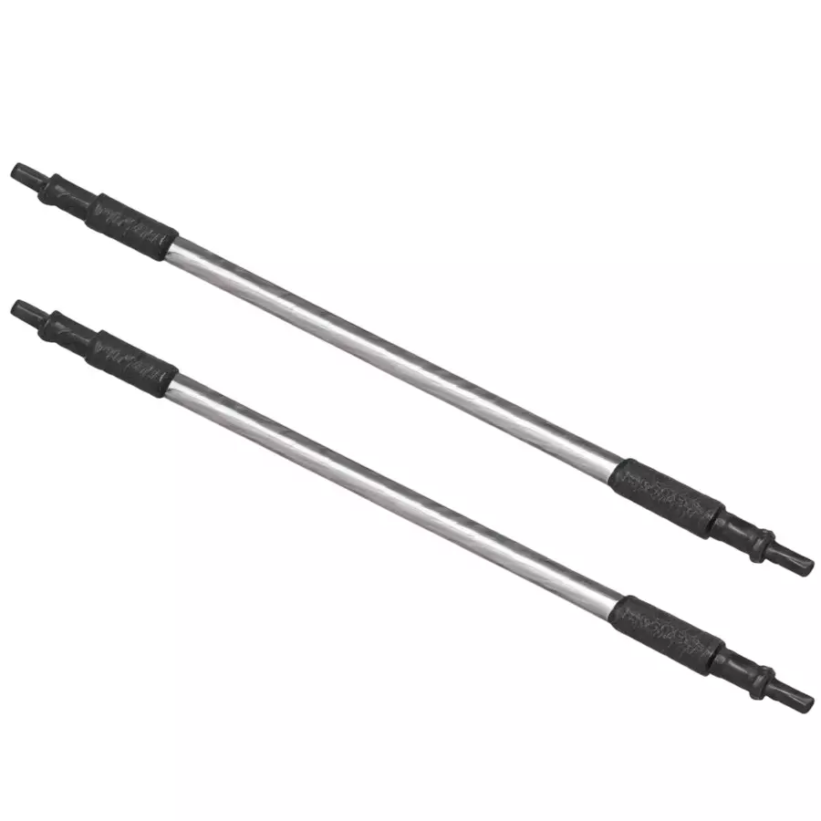 Ebco Stabilizer Bar Silver Color for Concealed Drawer Slide Slim 2 Smart Push (With Facia Bracket), CDSS2-SB900 (Set of 2)