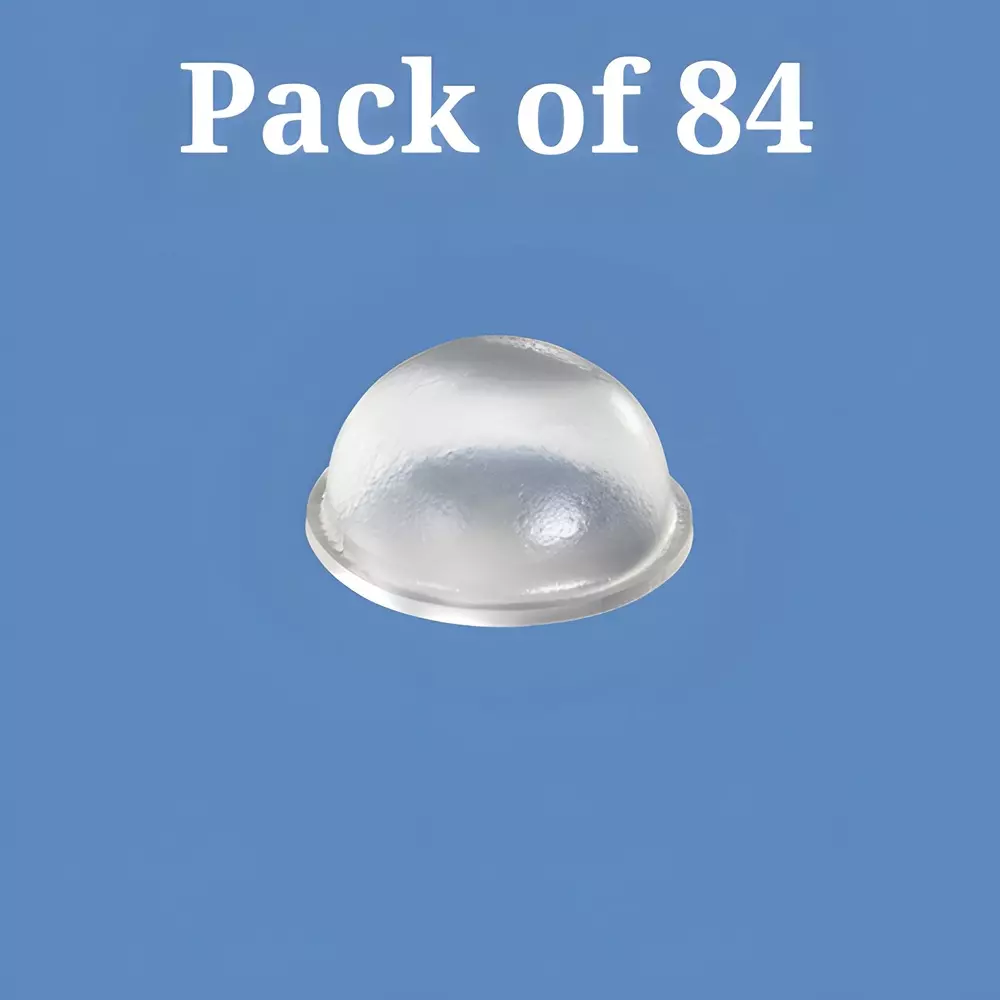 Ebco Bumper Clear Finish, Diameter 24.0 mm and Height 2.8 mm for Furniture, BS2-35 (Pack of 84)