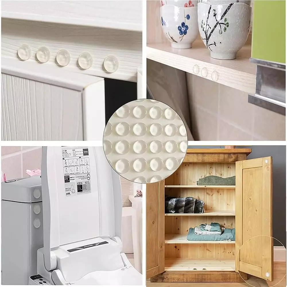 Ebco Bumper Clear Finish, Diameter 24.0 mm and Height 2.8 mm for Furniture, BS2-35 (Pack of 84)