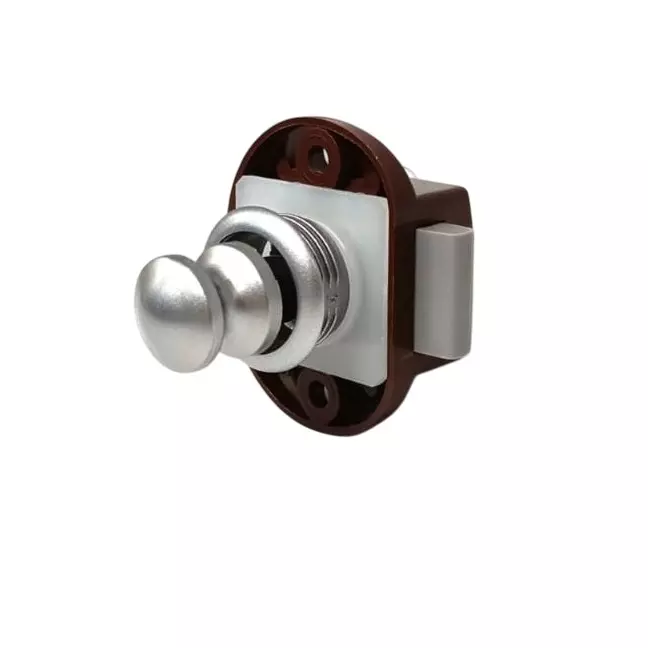 Ebco Push Latch Satin Chrome Finish for 25-30 mm Door Thickness Walk-In Wardrobe Sliding