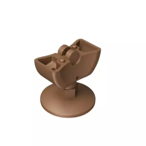 Ebco Height Adjustable Plinth Brown Finish and 800 Kg Load Capacity for Pole Shelving System, PPDS-HAP