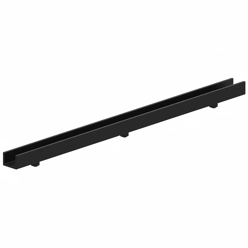 ESSENTRA COMPONENTS Card Guides Snap-In Nylon Black 203.2 mm Length, RDC-800-102