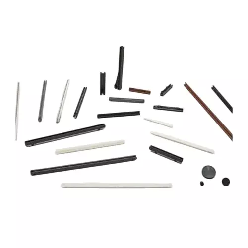 BIVAR Card Guides Press-In Nylon Natural 215.9 mm Length, N-850-2 BK