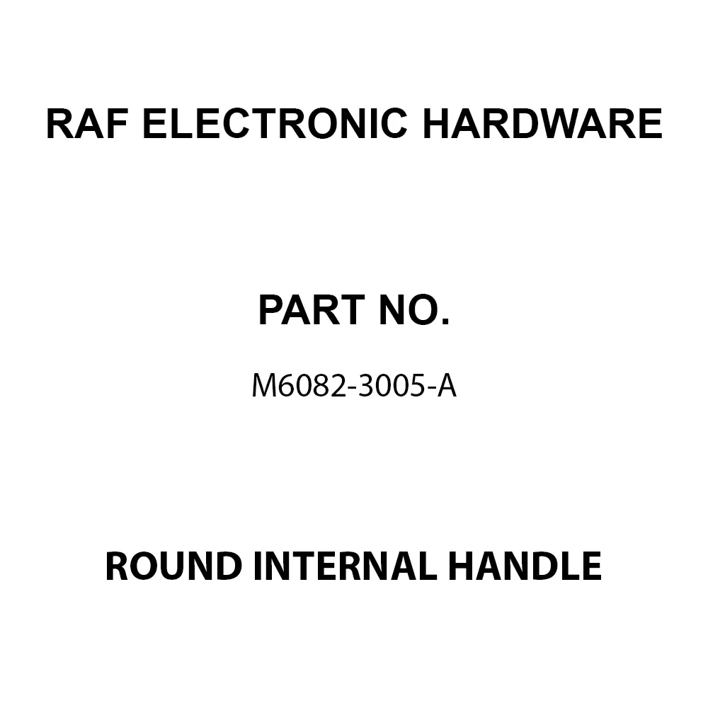 RAF ELECTRONIC HARDWARE Round Internal Handle Stainless Steel 25 mm Length, M6082-3005-A