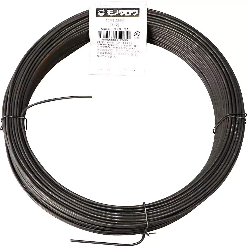 MonotaRO Annealed Iron Wire Approx. 70 m Length, #12 (Roll of 1 Pcs)