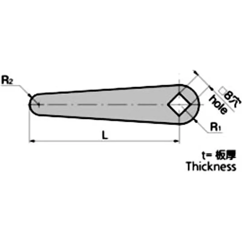 TAKIGEN Clasp (8 Holes) Steel Plate Cold Commercial (SPCC), AC-25-5