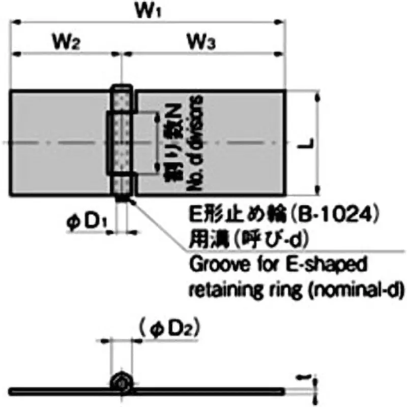 takigen-horizontal-flat-hinge-for-bending-l-30-w1-45-steel-plate-cold-commercial-spcc-b-48-7