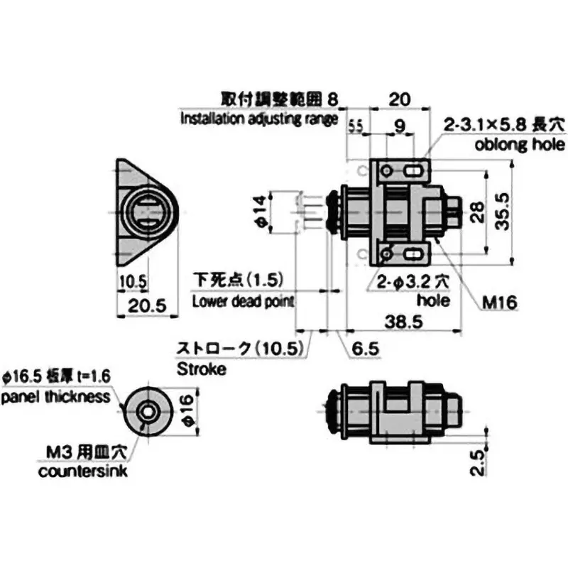 takigen-round-one-touch-open-catch-ferrite-cold-rolled-steel-plate-spcc-c-107-2