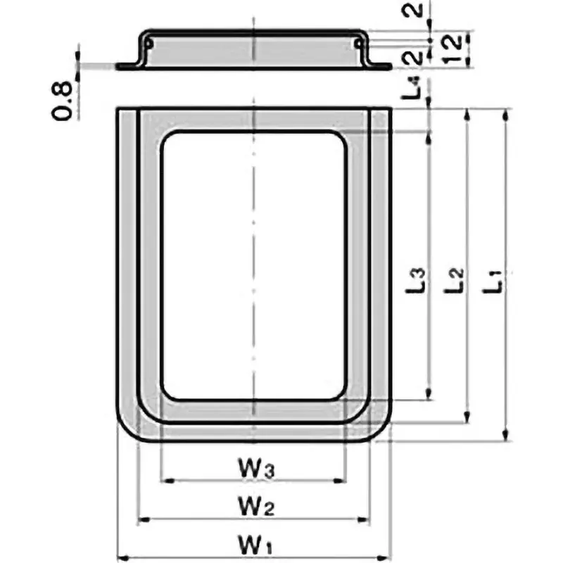 TAKIGEN Card Holder (L114 X W92) Steel Plate Cold Commercial (SPCC), C-26-Vertical (Ro) 3
