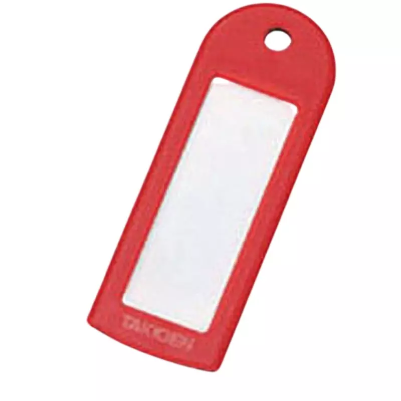 TAKIGEN Key Ring Tag ABS Resin Red, C-511-Red