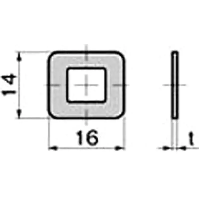 TAKIGEN Spacer for CP-573 Polyacetal, Polyacetal & Stainless Steel Plate (SUS304), CP-573SP-1.6