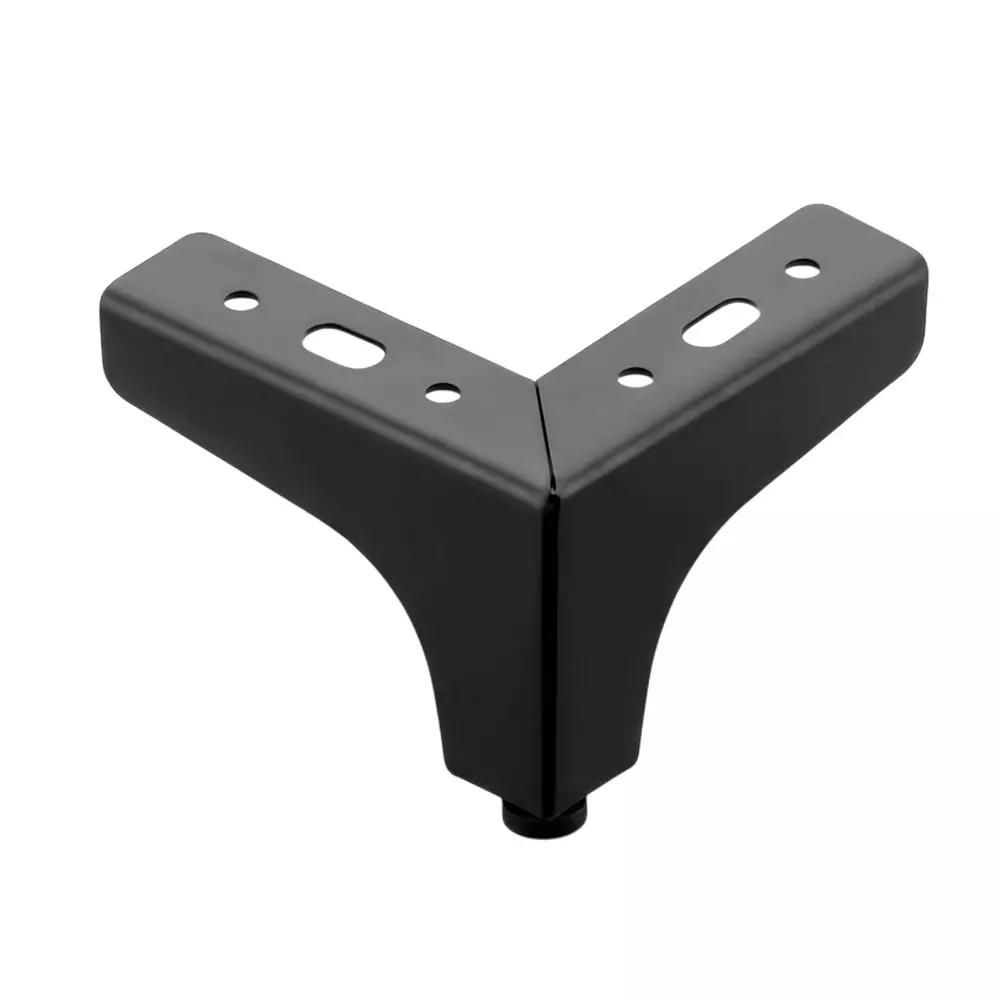 Paras TRIANGLE Sofa Leg Stainless Steel 10.16 cm (4 inch) Height Black Matt Finish, NO. 224
