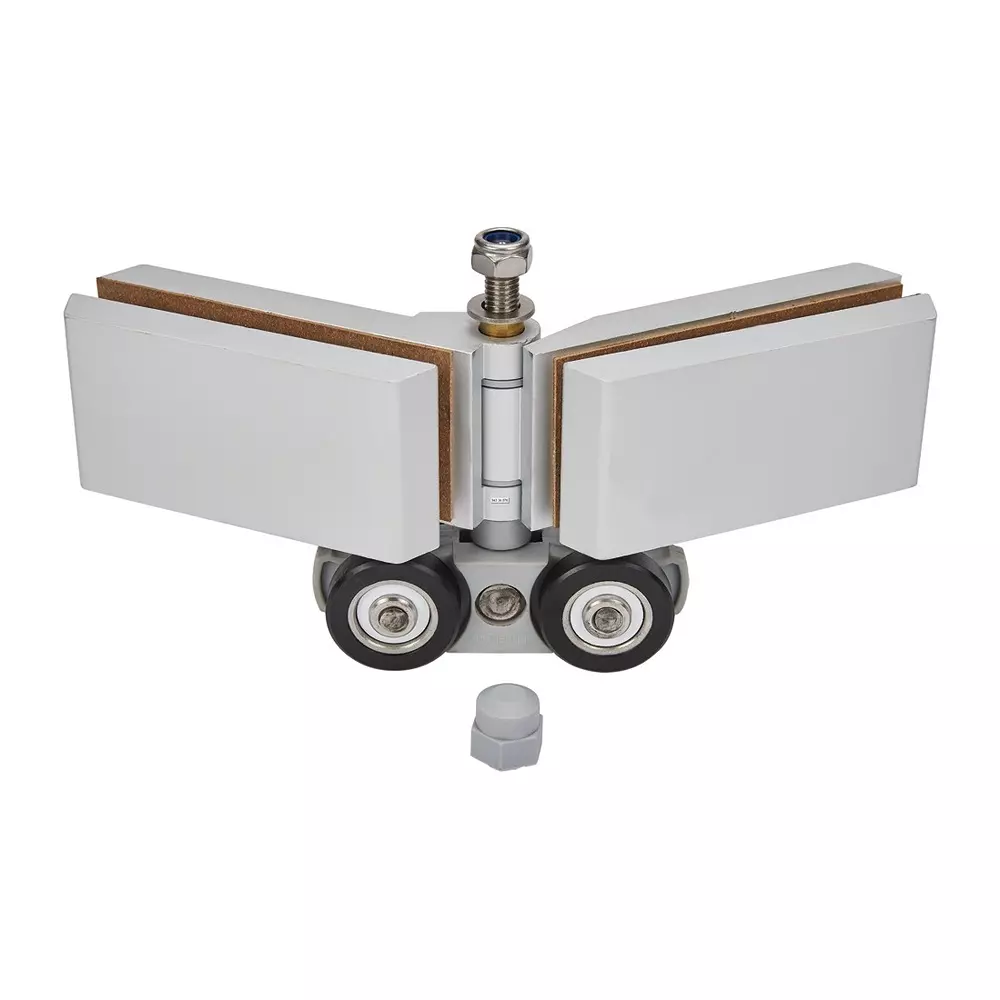 Hafele Central Roller Double Hinge Aluminium, 943.39.023