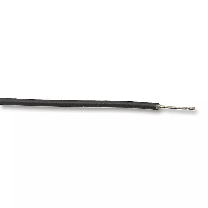 ALPHA WIRE Hook Up Wire WIRE, 30.5M, 7/36AWG, TC, BLACK, 6710 BK005