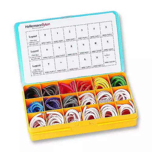 HELLERMANNTYTON Kit, Cable Markers, Helagrip, Pvc, 518-06253