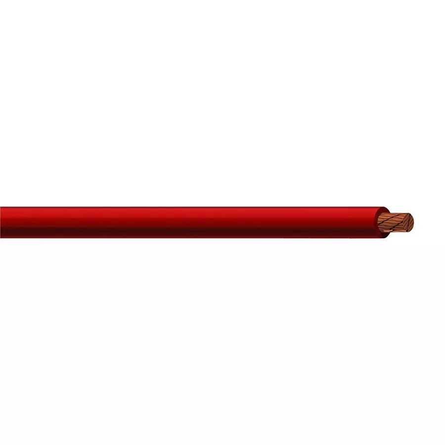 Staubli HOOK-UP WIRE, 9AWG, RED, 10M, 61.7612-100-22