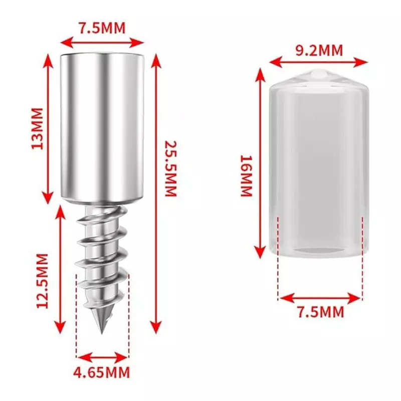 GATI EXPORTS Shelf Support Pegs with Anti-Slip Silicone Sleeves, Metal Cabinet Pins 25.5 mm White and Silver (Pack of 50)