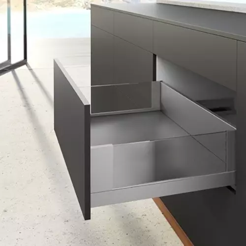 Hettich Drawer Side Profile AvanTech YOU Inlay 450 mm Depth, 187 mm Height, Right Mount, 9257136