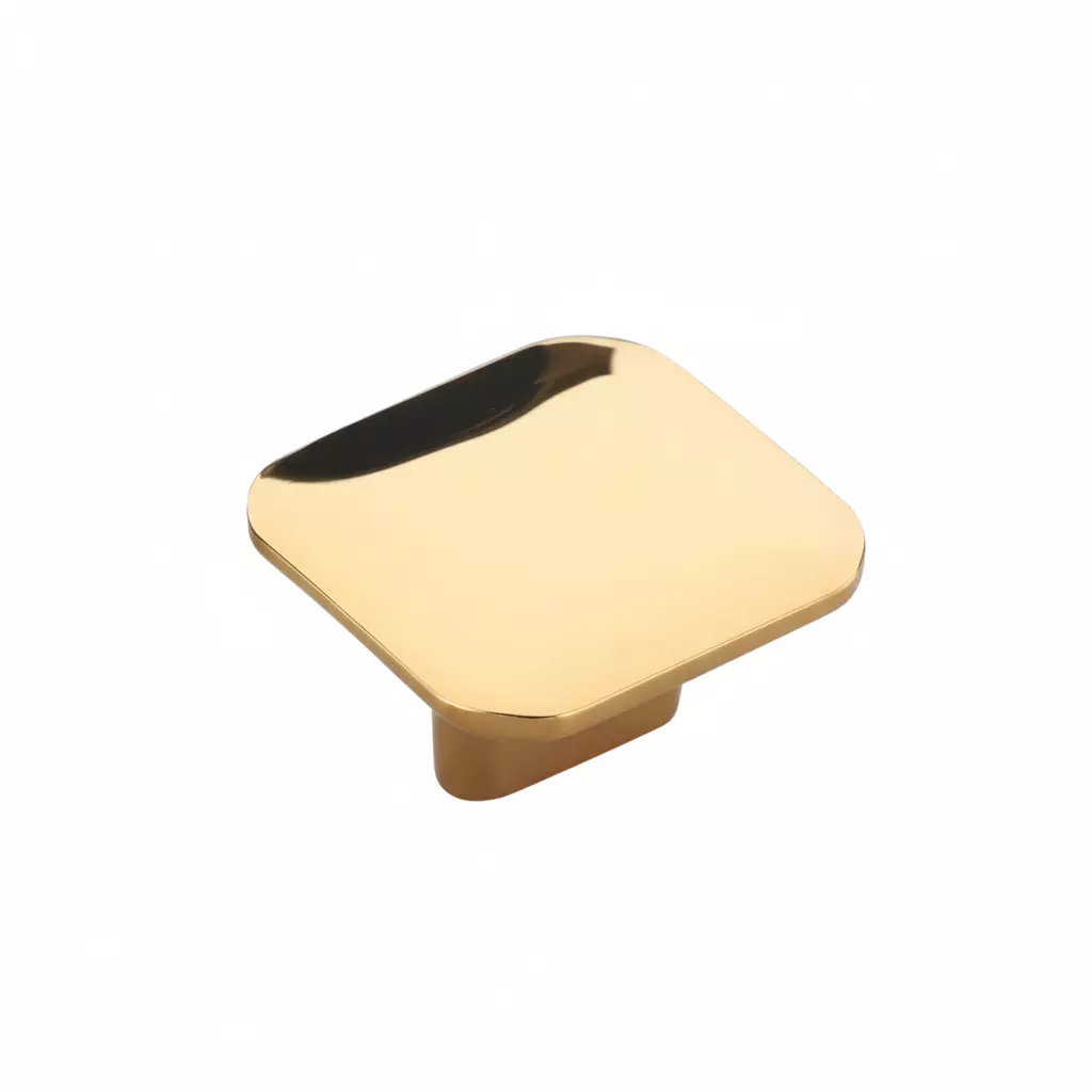 Altitude Drawer Knob Square Series Standard Size Metal Body PVD Gold Finish for Home & Office Furniture