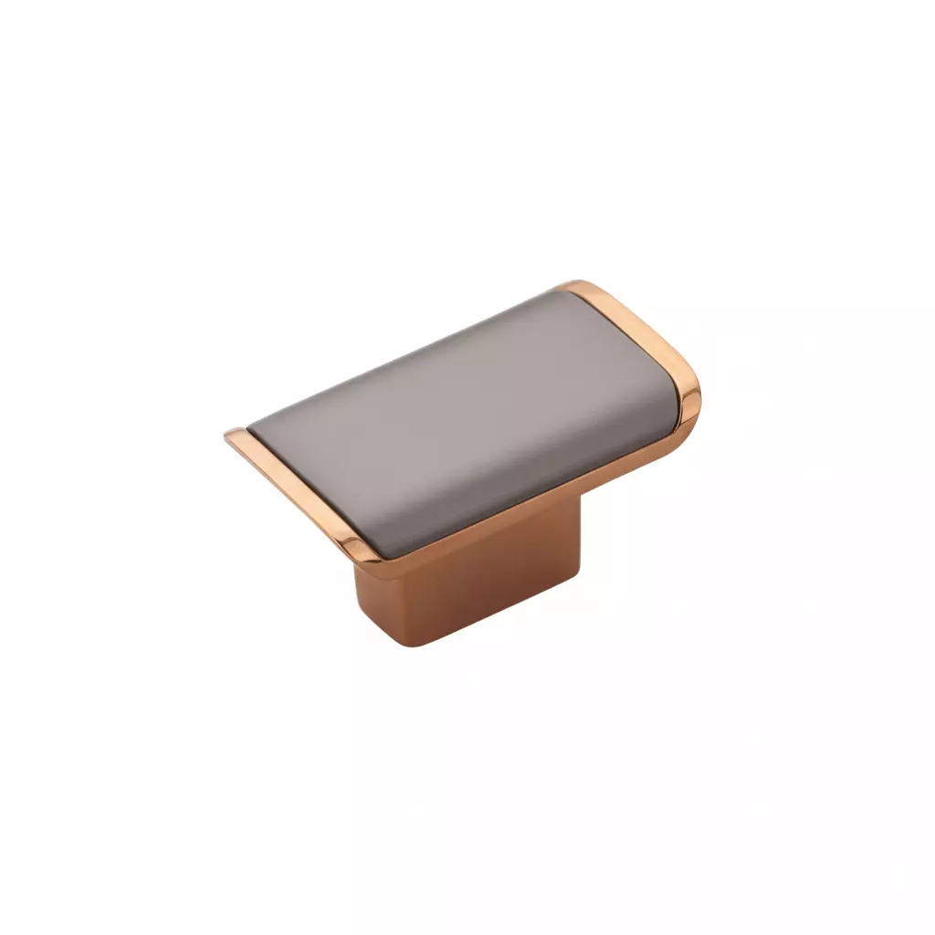Altitude Drawer Knob Metal Body RG/Black Satin Finish for Home & Office Furniture, 678