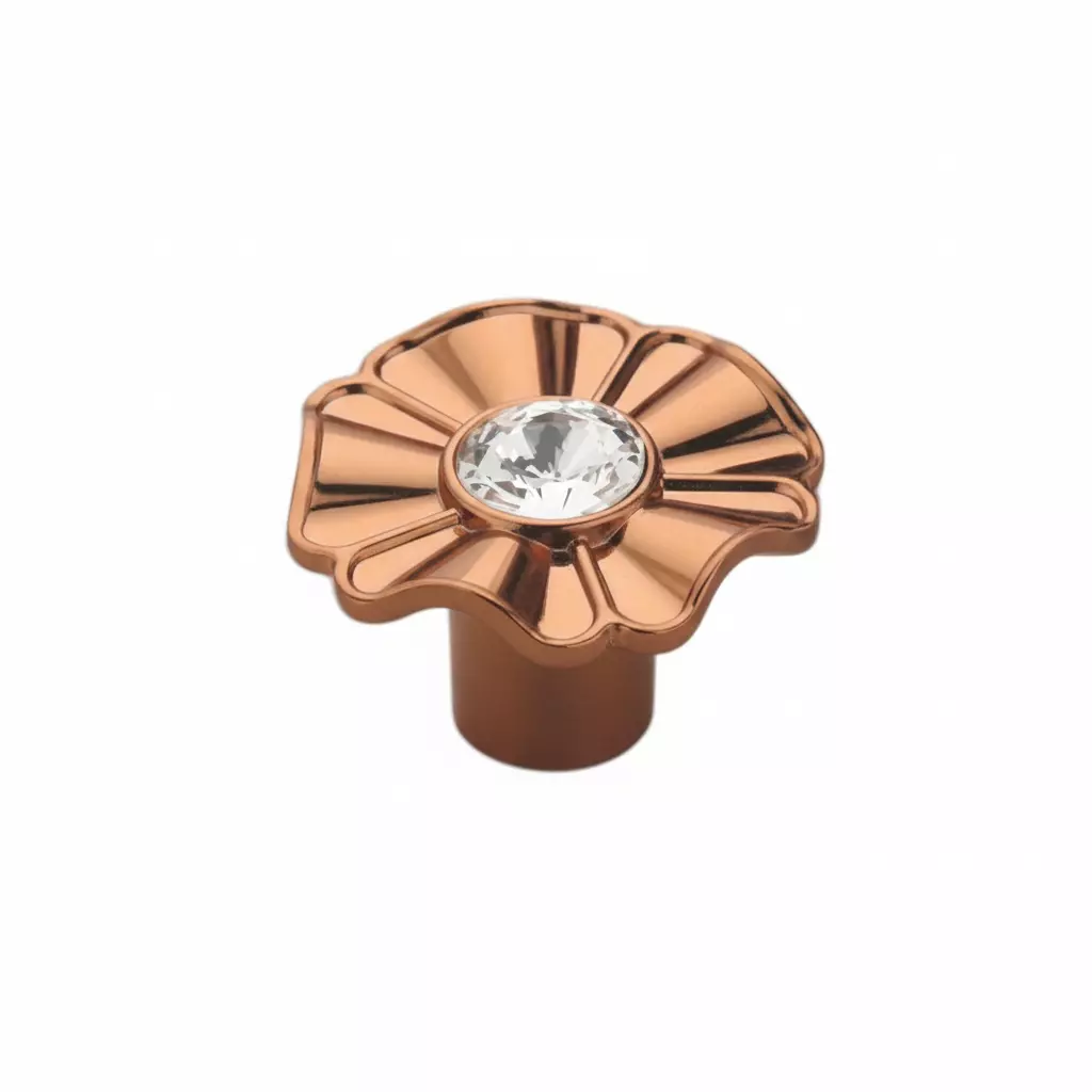 Altitude Drawer Knob Standard Size Metal Body Rose Gold Finish for Home & Office Furniture, 1417
