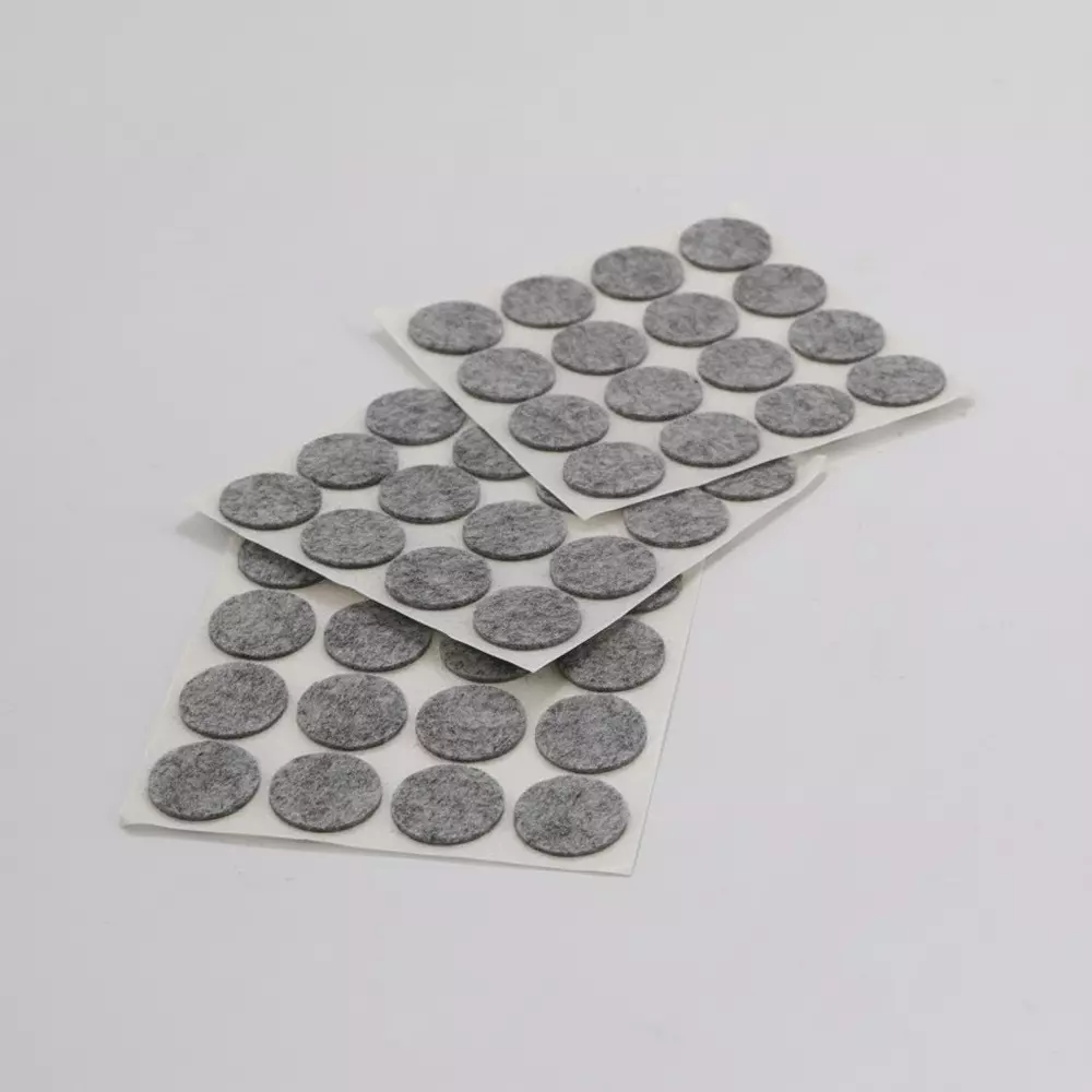 Ebco Furn Felt With Pin in Loose Packaging, Grey Finish, Size 22 mm, FF22P (Pack of 100)