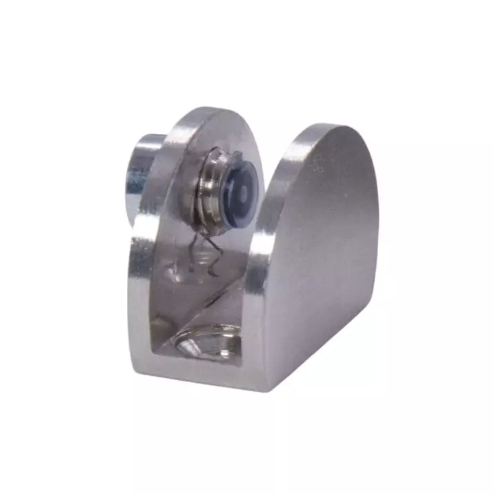 Ebco Glass Shelf Bracket Nickel Plated Satin Finish