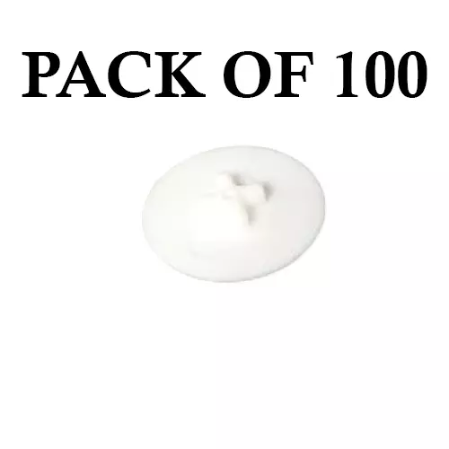 Ebco Cap White Finish Compatible for Steelfix SF16V/18V, STC1-V (Pack of 100)