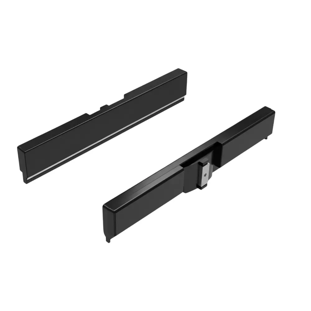 Ebco Concealed Slide Adaptor Black Finish and 400/450 mm Size for Pole Shelving System, PPDS-CSA (Set of 2)