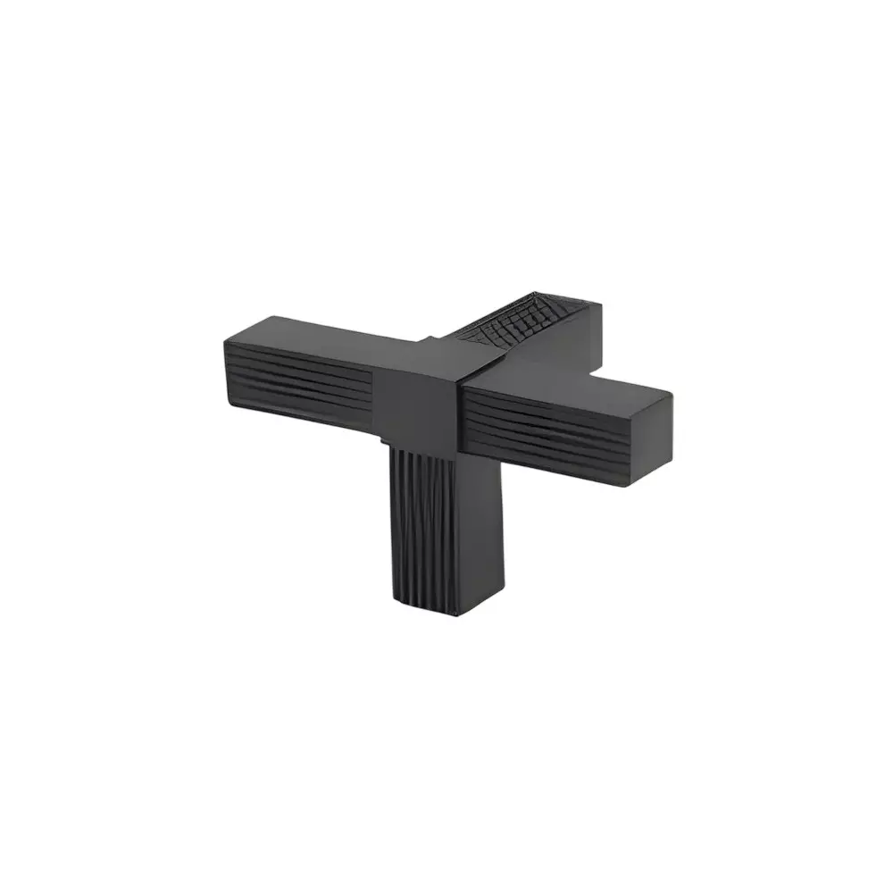 Ebco Cube Shelving Connector Four Way Edge Black Finish and 53 x 53 x 88 mm Size for Cube Shelving System, CSPC-AL-4WE