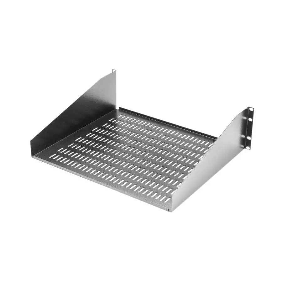 BUD INDUSTRIES Open Rack Shelf Steel 482.6 mm Length, SA-1748-BT