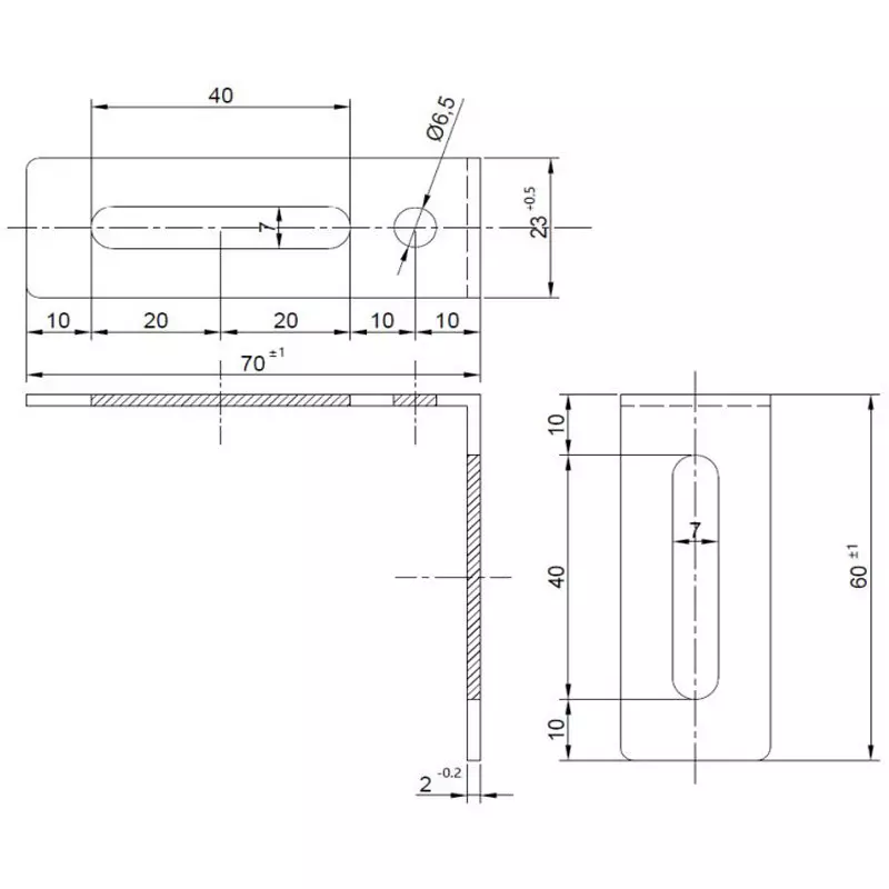 monotaro-l-shaped-bracket-made-of-stainless-steel-mass-about-37-g-wall-thickness-20-mm-hole-diameter-65-slot-diameter-7x40-43709358