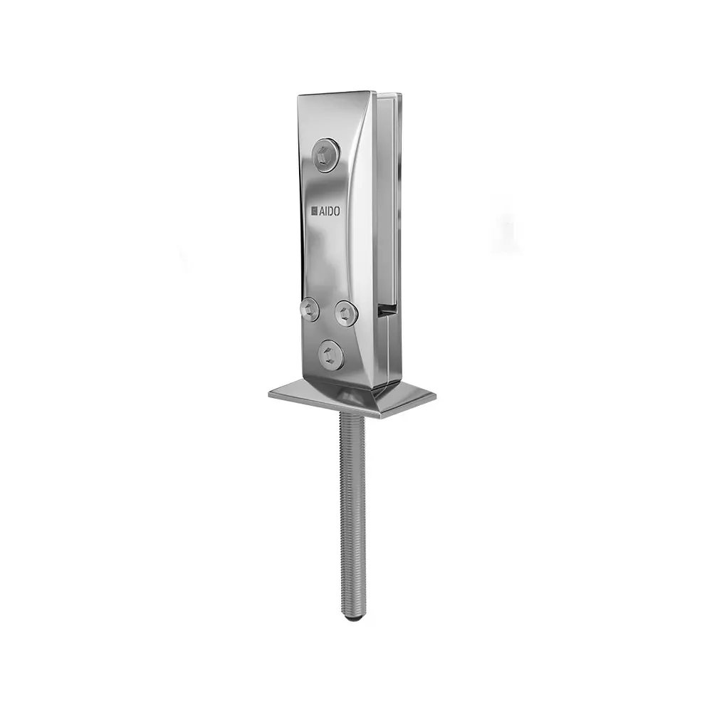 AIDO XL-C 6151 SS Polished Finish Square Spigot Upto 13.52 mm Glass