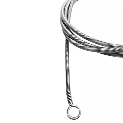 B K JAGAN & CO 2 m Curtain Wire Spring Steel Cord Cable Kit with Hooks and Eyes Model No 125WIRE5